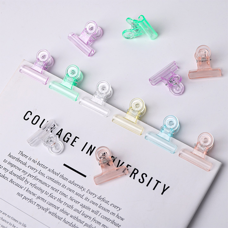 Binder Clip Assorted - 10/20 szt. 31mm Plastikowe spinacze do