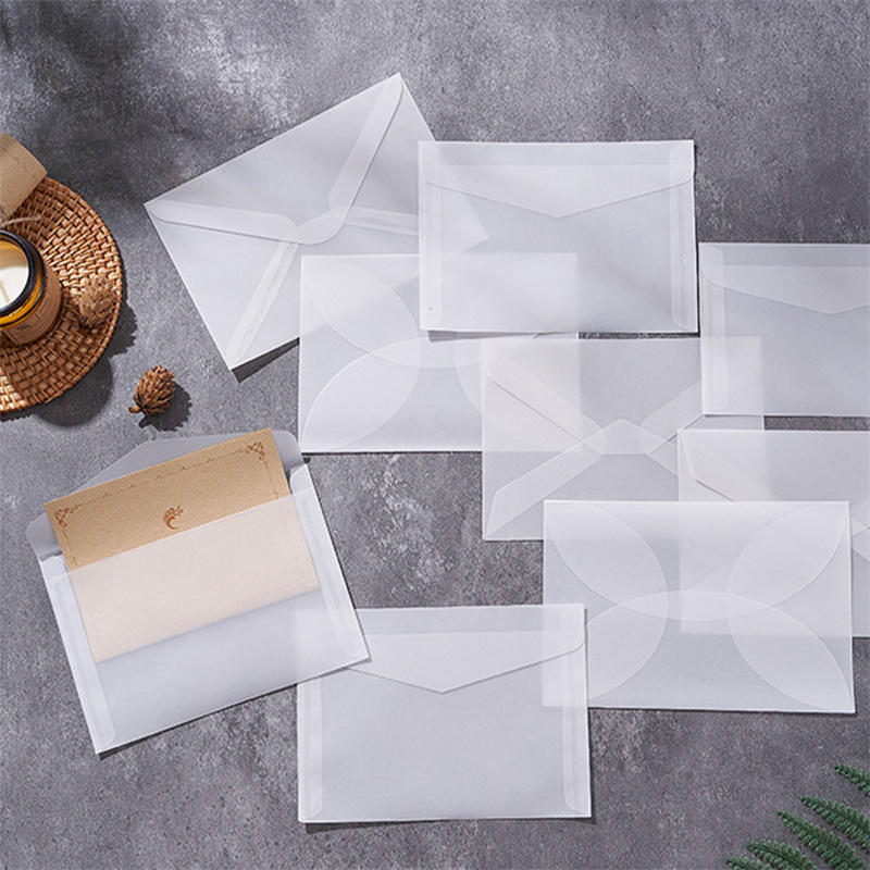 Letter Envelope Kraft - 50 sztuk/partia Przezroczyste koperty na zaproszenia,