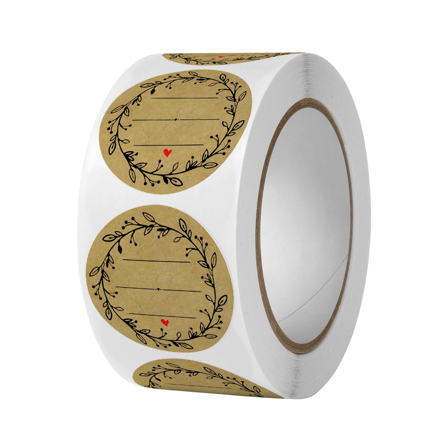 Letter Envelope Kraft - 500 sztuk/rolka naklejek z papieru kraft