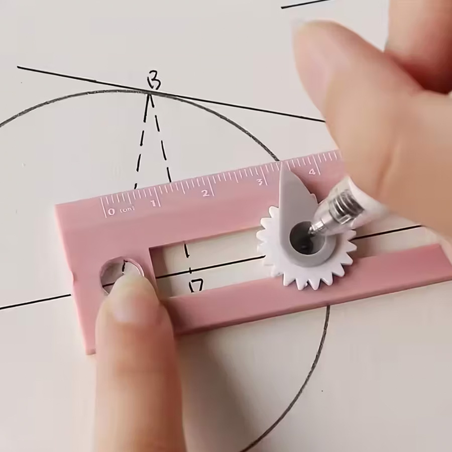 Kompas 2w1 Kolorowy Wielofunkc – Compass Geometry Set recenzja i cena