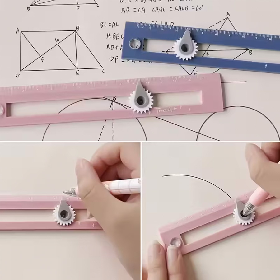 Kompas 2w1 Kolorowy Wielofunkc – Compass Geometry Set recenzja i cena