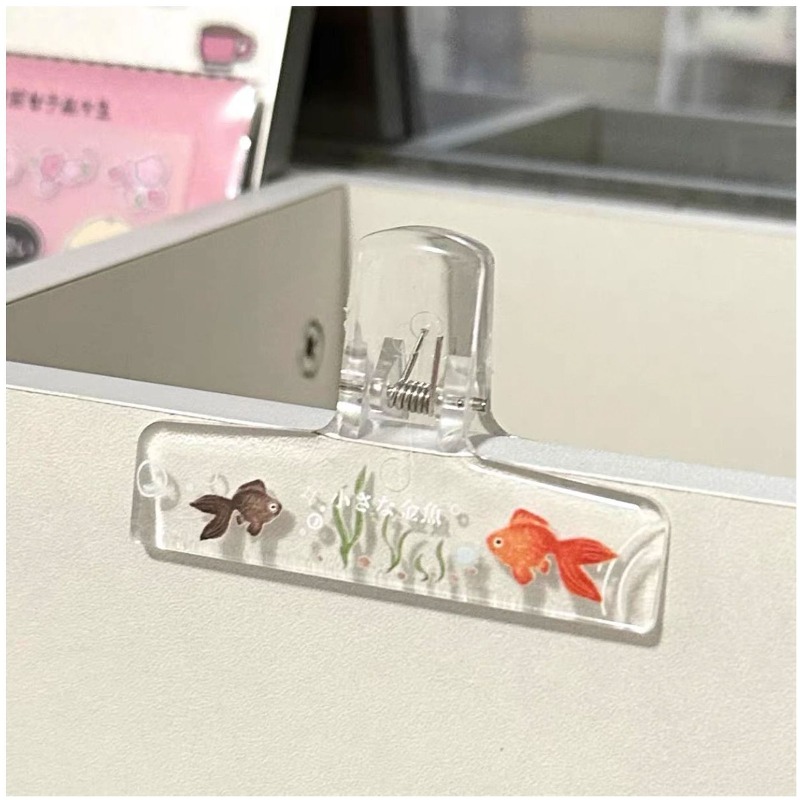 Przezroczyste klipsy akrylowe  – Binder Clip Assorted recenzja i cena