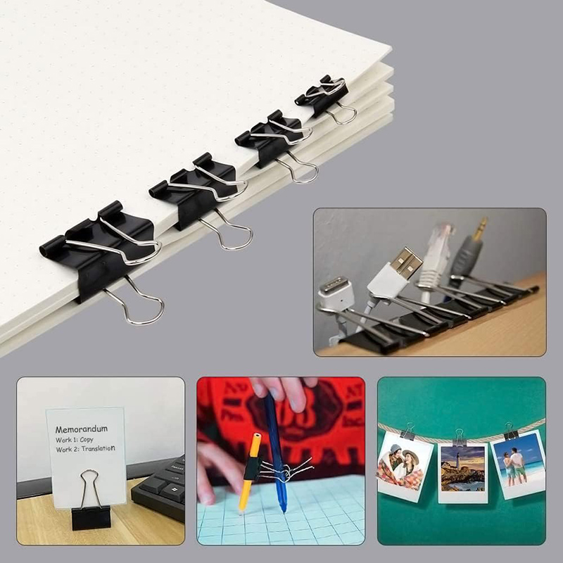 Klipsy do segregatorów czarne, – Binder Clip Assorted recenzja i cena