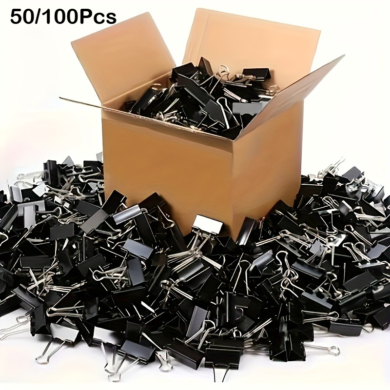 Kolorowe i czarne spinacze biu – Binder Clip Assorted recenzja i cena