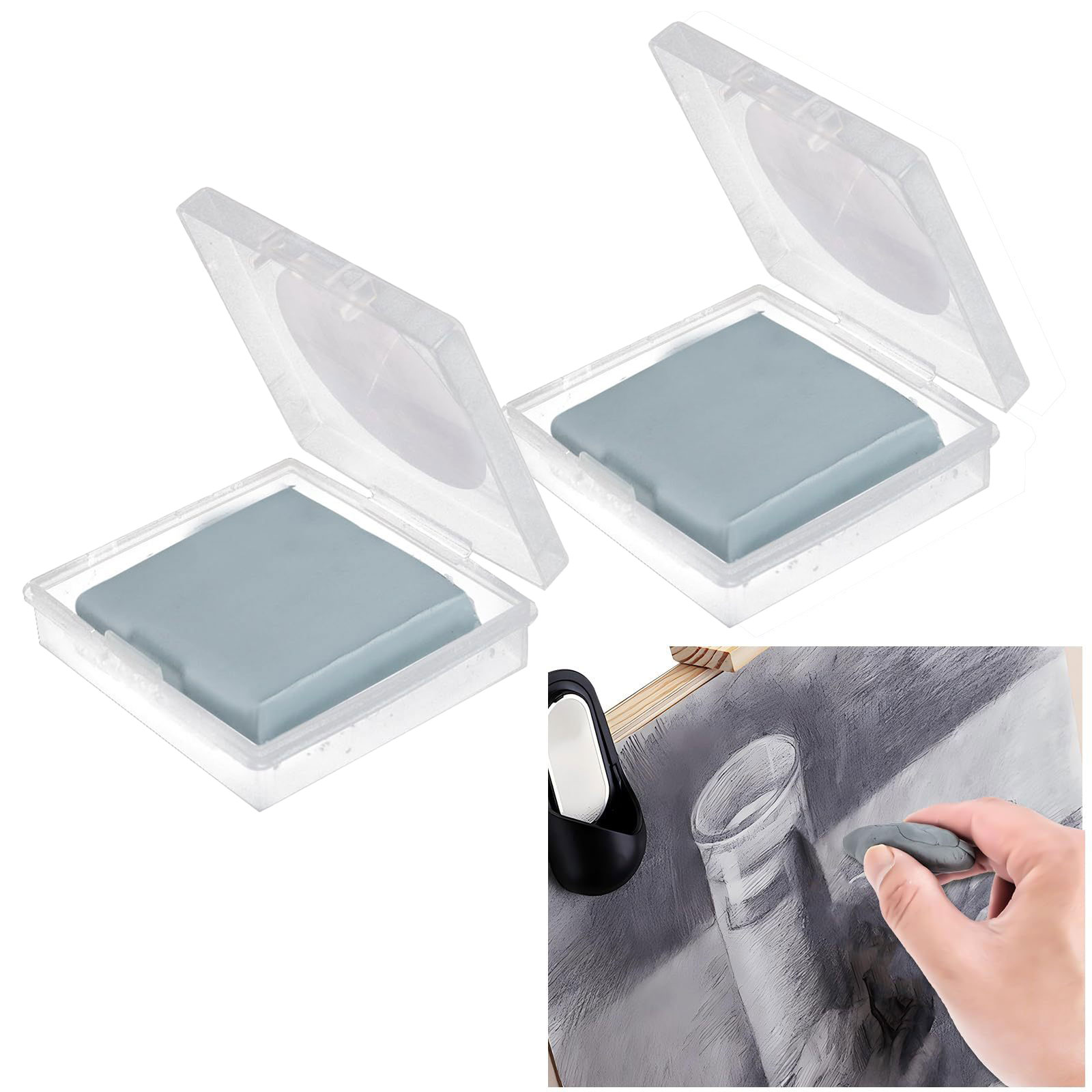 2 szt. Miękkie gumki do modelo – Rubber Eraser Kneaded recenzja i cena